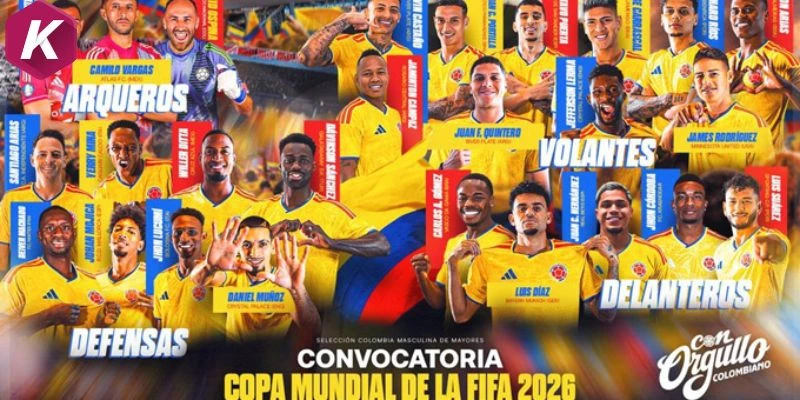 James Rodriguez tiếp tục hành trình cùng Colombia tại World Cup 2026