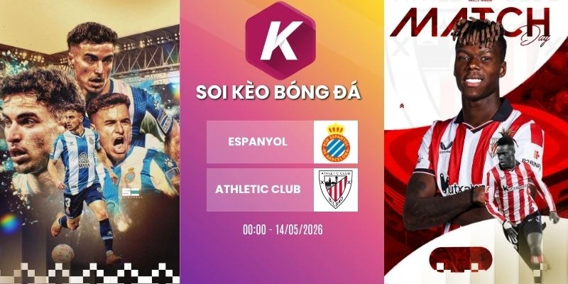 Dự đoán trận Espanyol gặp Athletic Club tại La Liga ngày 14/05/2026