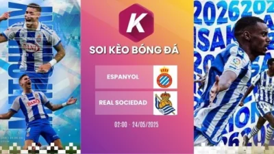 Thông tin kèo đấu hấp dẫn giữa Espanyol và Real Sociedad tại La Liga, 24/05/2026