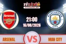 Phân tích trận đấu Arsenal vs Man City (21h00 ngày 16/08) Siêu Cúp Anh