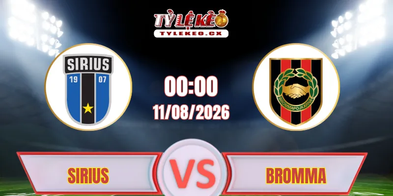 Dự đoán kết quả Sirius vs Brommapojkarna (00h00 ngày 11/08) giải VĐQG Thụy Điển